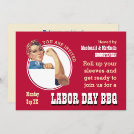 Invitación LABOR DAY BBQ Rosie Riveter