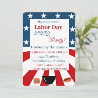 Invitación labor day invitation