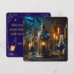 Invitación Laboratorio Espeluznante de Científicos Steampunk 