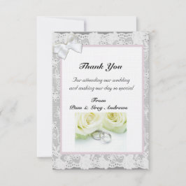 Invitación Lace Boda gracias