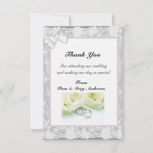 Invitación Lace Boda gracias
