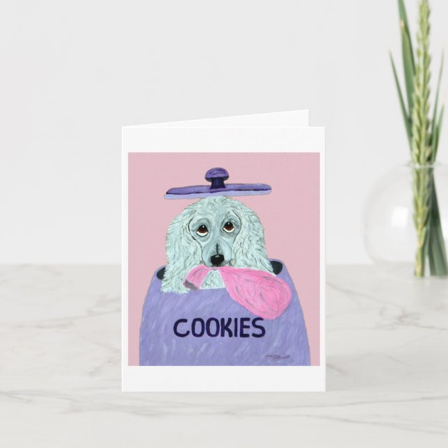 Invitación Ladrón de Galletas Caniche  (Anverso)