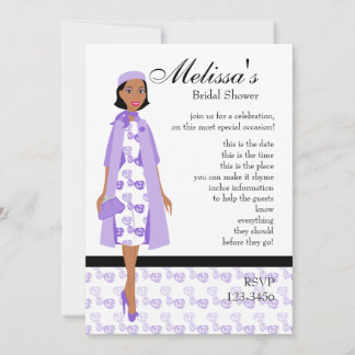 Invitación Lady In Lilac