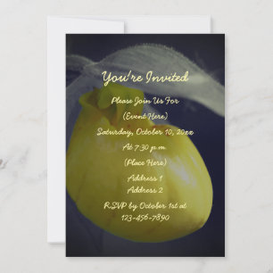 Invitación Lady Slipper Floral Fiesta