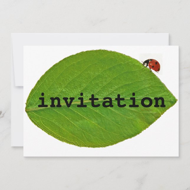 Invitación Ladybug (Anverso)
