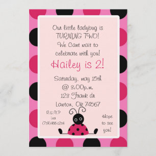 Invitación ladybug, nuestra pequeña marioneta está TORNANDO D