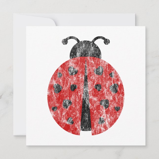 Invitación ladybugz. (Anverso)