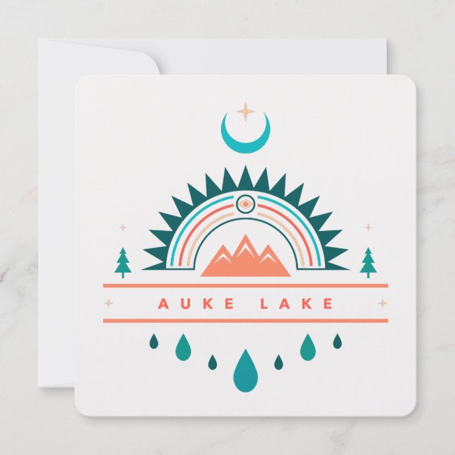 Invitación lago auke alaska (Anverso)