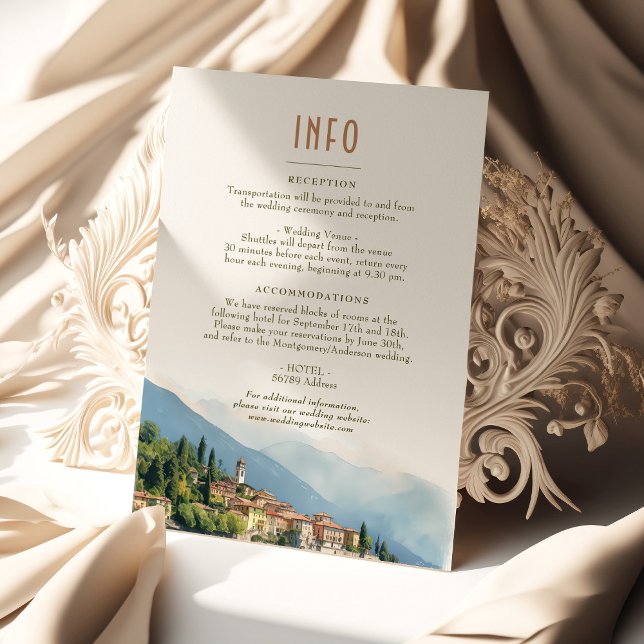 Invitación Lago Como Italia Destino Insertar Información En (Subido por el creador)