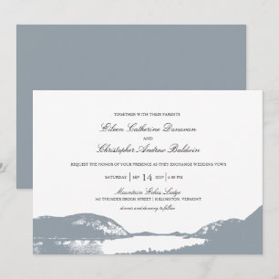 Invitación Lago de montaña   Boda