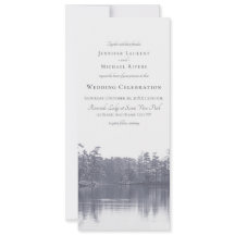 lago de montaña plácido paisaje boda gris azul