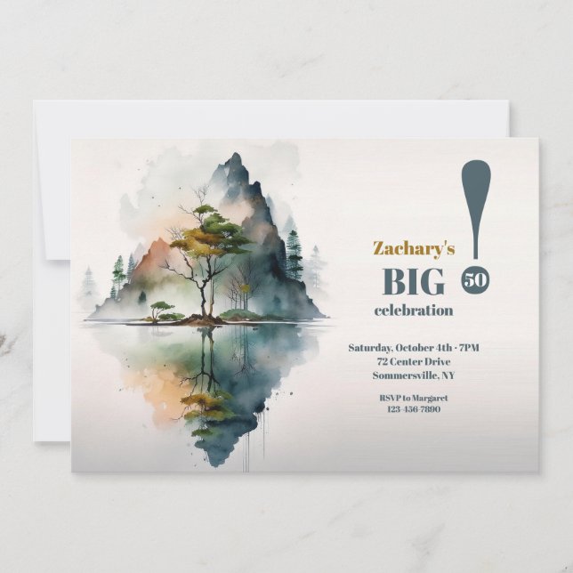 Invitación Lago de reflexión (Anverso)