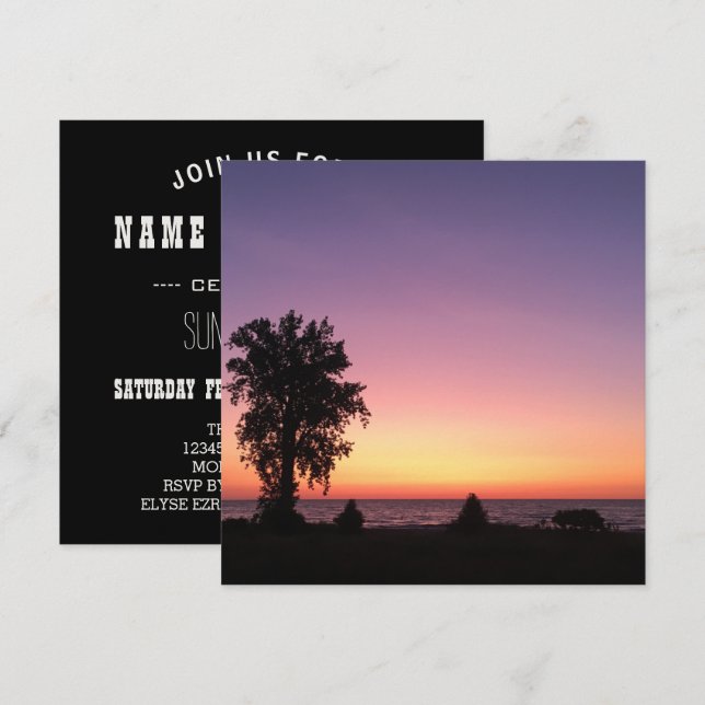 Invitación lago Erie (Anverso / Reverso)