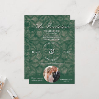 Invitación Lago Esmeralda Otoño Muscadine Foto Personalizada