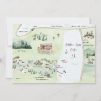 Lago Fallen Leaf | Itinerario del mapa Boda