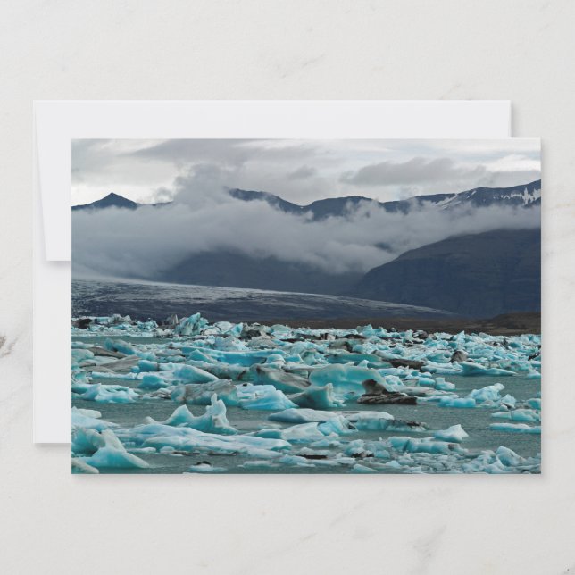 Invitación Lago glacial Jokulsarlon - Islandia (Anverso)