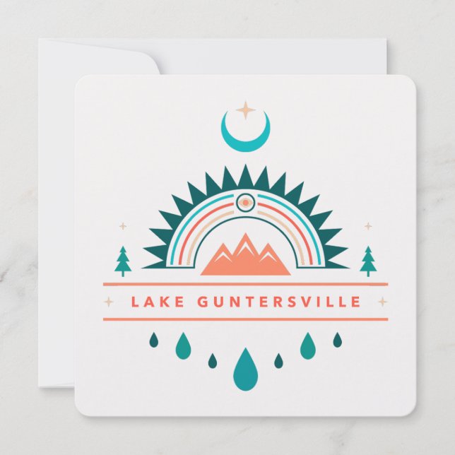 INVITACIÓN LAGO GUNTERSVILLE ALABAMA (Anverso)