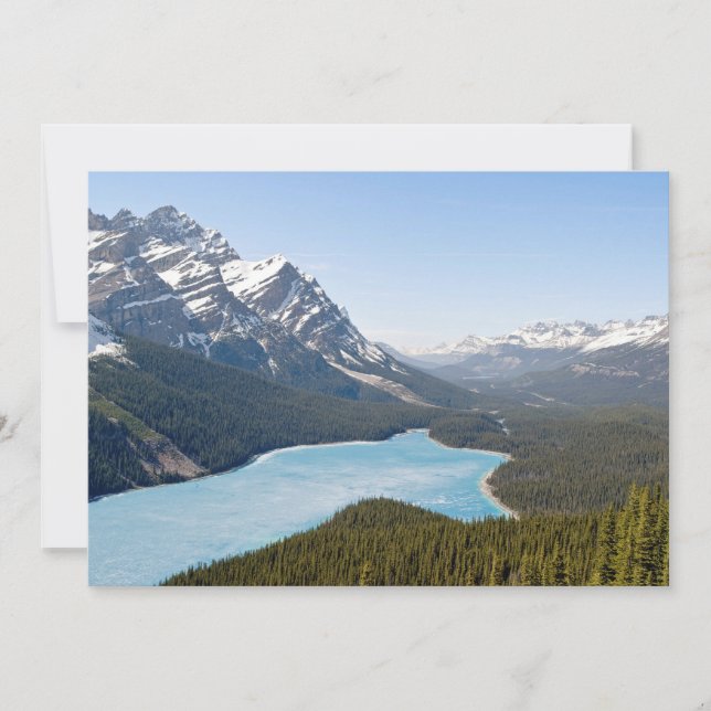 Invitación Lago Peyto - Parque Nacional Banff, Alberta, Canad (Anverso)