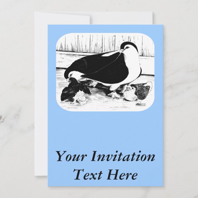 Invitación Lahore Pigeons 1980 (Anverso)