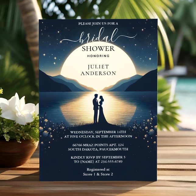 Invitación Lakeside Mountain Fun Nature Lake Bridal Shower (Subido por el creador)
