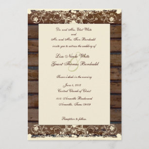 Invitación lamentable de la boda del cordón de la