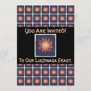 Invitación Lammas/Lughnasa Sun Harvest Pagan