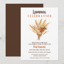 Invitación Lammas Pagan Fall Harveat Bouquet