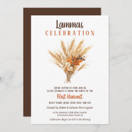 Invitación Lammas Pagan Fall Harveat Bouquet
