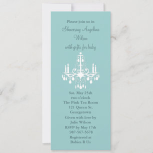 Invitación Lámpara del bebé (turquesa)