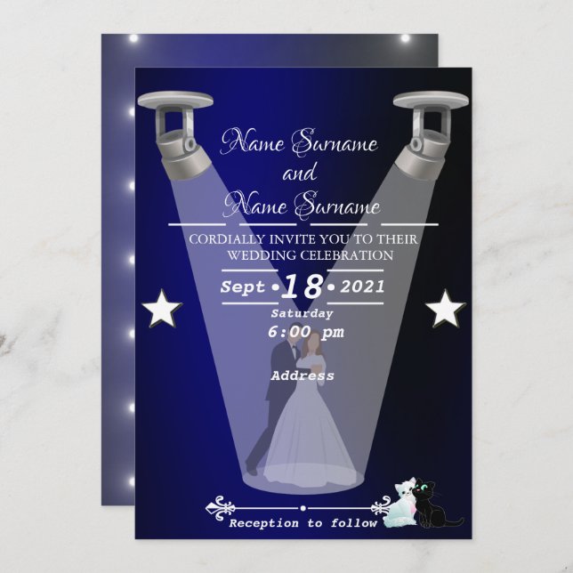 Invitación Lámparas (Anverso / Reverso)