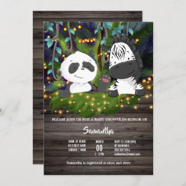 Invitación Lámparas de vegetación de oso de oso de oso de ceb