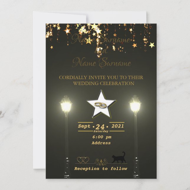 Invitación Lamppost (Anverso)