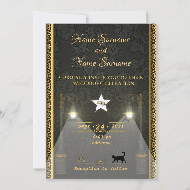 Invitación Lamppost (Anverso)