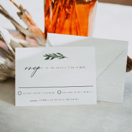 Invitación LANA Modern Bohemian Watercolor Greenery RSVP