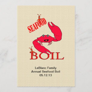 Invitación Langosta de cangrejo/Hierba de langosta