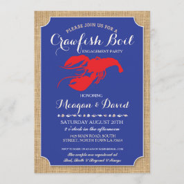 Invitación Langosta de la ducha del fiesta de compromiso de