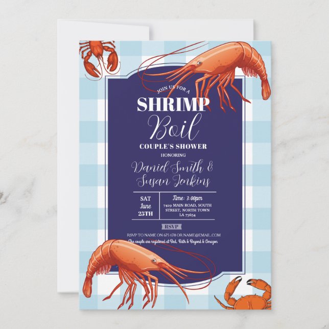 Invitación Langosta de la Marina de Mariscos (Anverso)