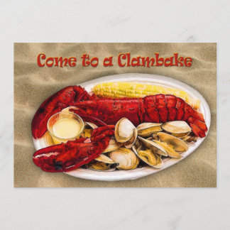 Invitación Langosta y copo de cordero