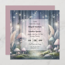 Invitación Lanternlight Dreams Enchanted Forest Boda