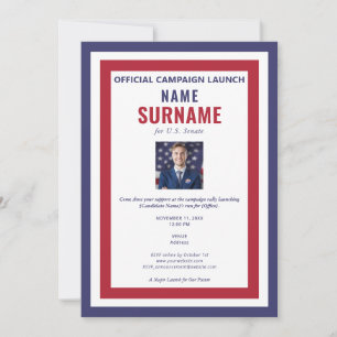 Invitación Lanzamiento de campaña de campaña de candidatos po