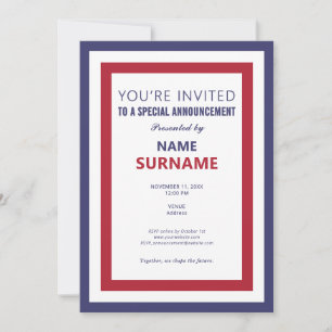 Invitación Lanzamiento de campaña de lanzamiento de campaña d