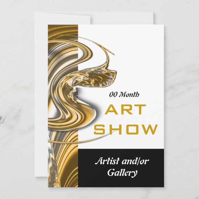 Invitación Lanzamiento de inauguración de joyería de espectác (Anverso)