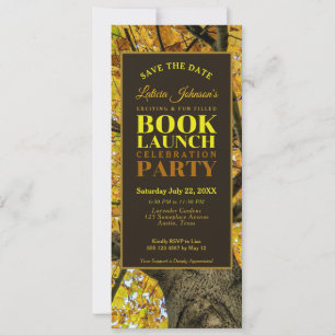 Invitación Lanzamiento del Libro de Otoño Vibes Save the Date