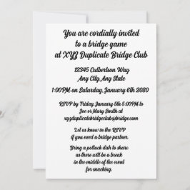 Invitación Largo Vivo Y Ser Feliz Jugar Puente Cuatro Juguete