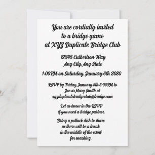 Invitación Largo Vivo Y Ser Feliz Jugar Puente Cuatro Juguete