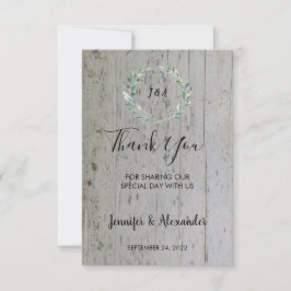 Invitación Las acuarelas rusas dejan madera Gracias boda