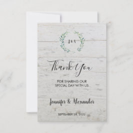 Invitación Las acuarelas rusas dejan madera Gracias boda