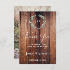 Invitación Las acuarelas rusas nos dejan Gracias boda de foto