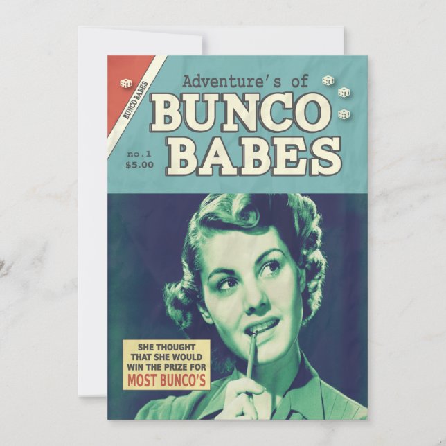 Invitación Las aventuras de Bunco Babes (Anverso)