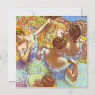 Invitación Las bailarinas azules de Edgar Degas